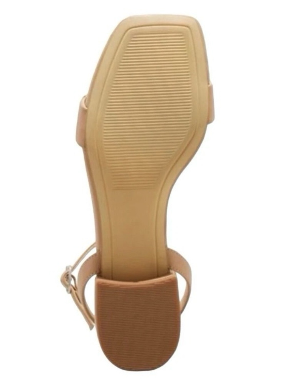 A New Day NWT Women's Tan Faux Leather Delores Ankle Strap Sandals - Size 8 - Picture 4 of 6